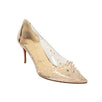 'Grotika' Pvc 70mm Pumps - Blush