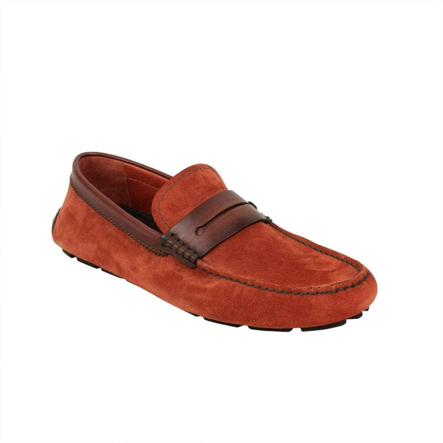 Suede 'Morris New Driver' Shoes - Red