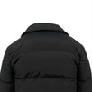 Polyester Gold Detail Short Puffer Coat - Black