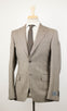 Houndstooth Wool 2 Button Suit - Brown
