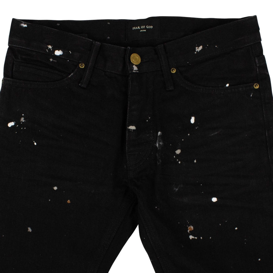 Black Selvedge Denim Painters Jeans