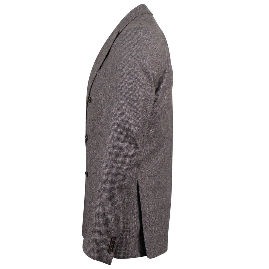 Drop 9 Birdeye Wool Double-Breasted Three Piece Suit - Purple