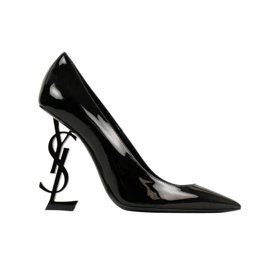 Leather Opyum YSL Heel Pumps - Black