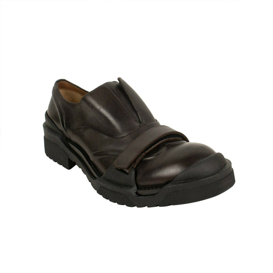 Leather Slip-On Shoes - Brown