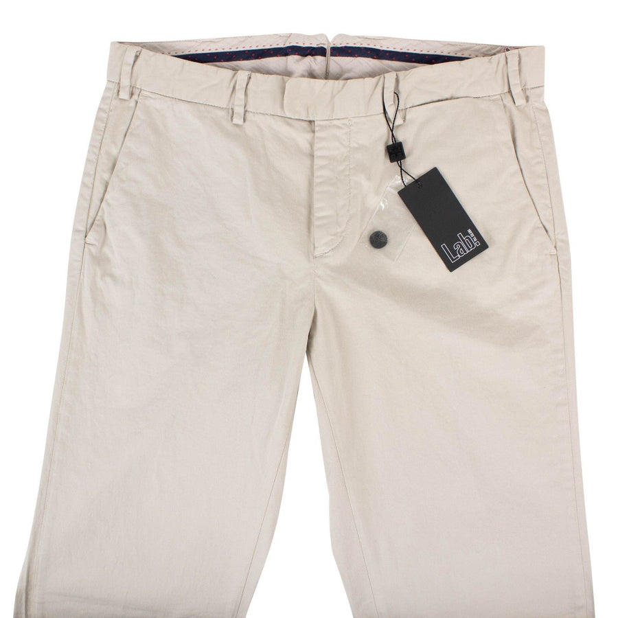 Beige Cotton Blend Pants