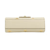 Padlock Leather Bee Star Small Shoulder Bag - White