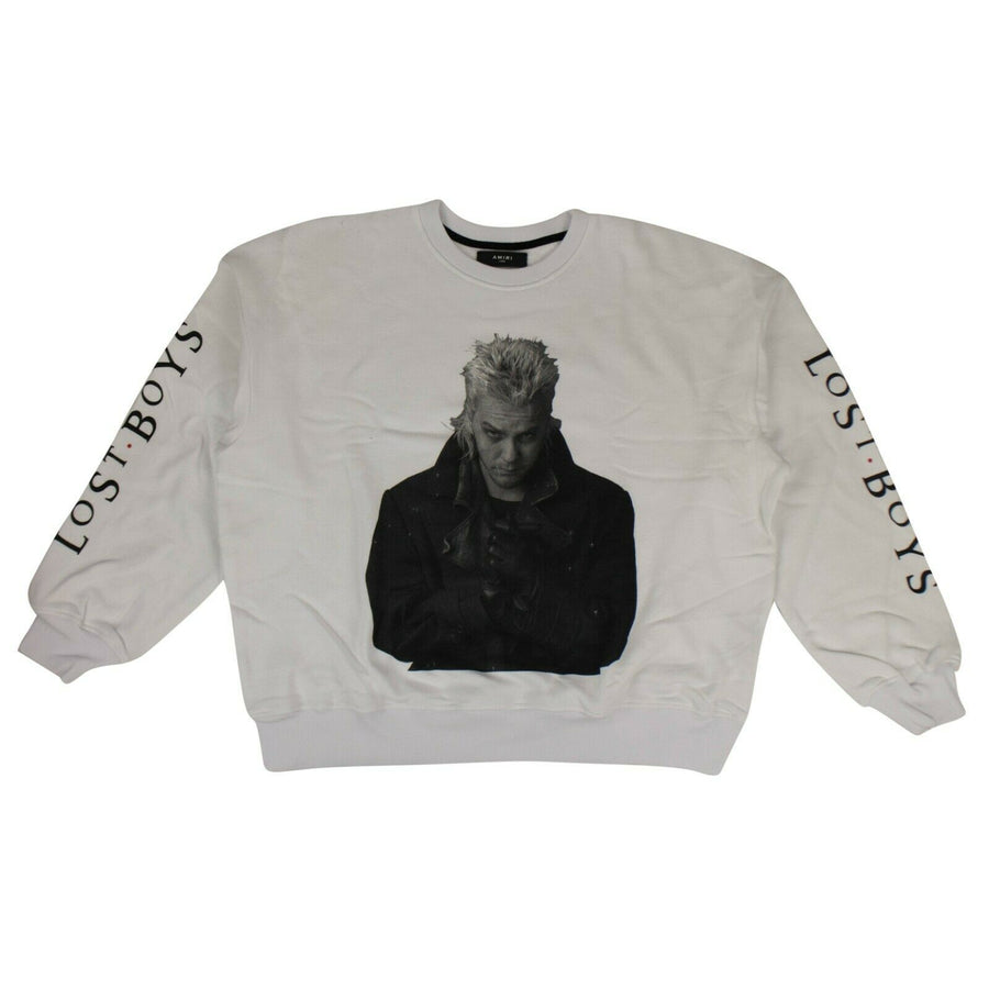 Cotton 'Lost Boys' Loose Fit Sweatshirt - White