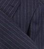 Pin Striped Cashmere Blend 3/2 Button Sport Coat - Blue