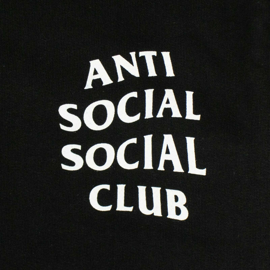 Cotton 'ASSC' Logo Hooded Sweatshirt - Black