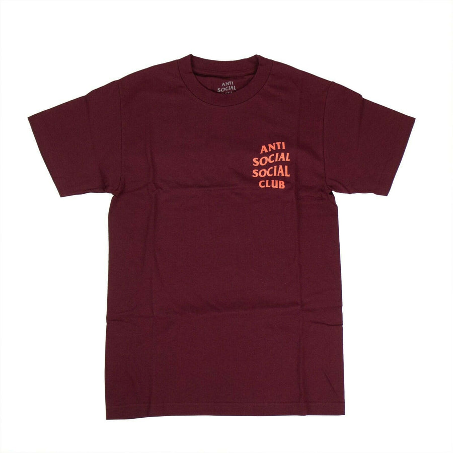 Cotton 'ASSC' Coral Logo T-Shirt - Maroon