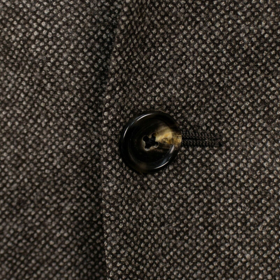 Drop 7 Tweed Wool Three Roll Two Button Wool Sport Coat - Brown