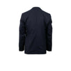 Drop 8 Plaid 3 Roll 2 Button Wool Blend Sport Coat - Navy Blue