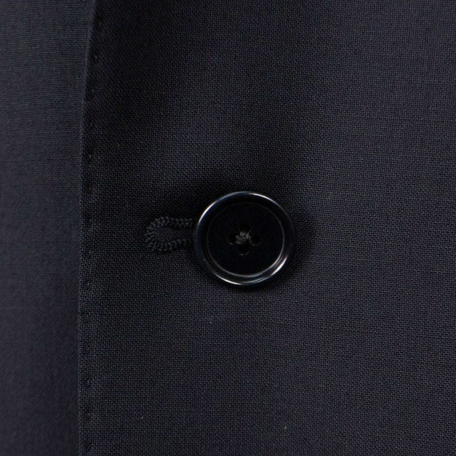 Drop 7 Wool 3 Roll 2 Button Slim Fit - Navy Blue