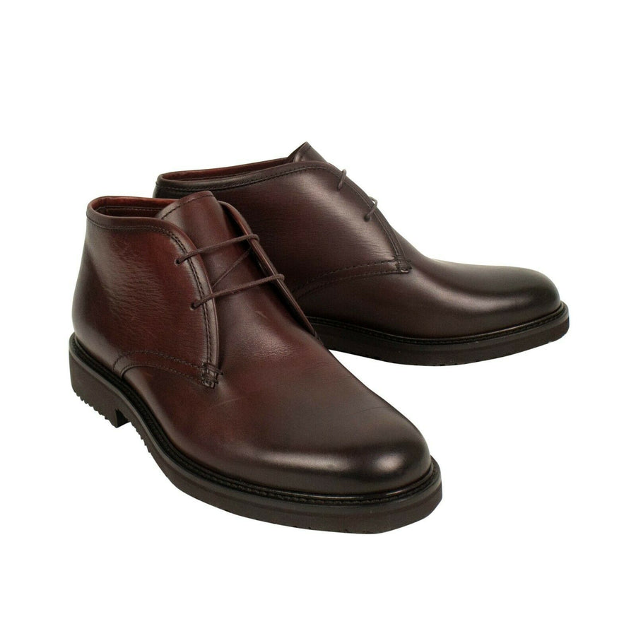 Leather Chukka Boots - Red