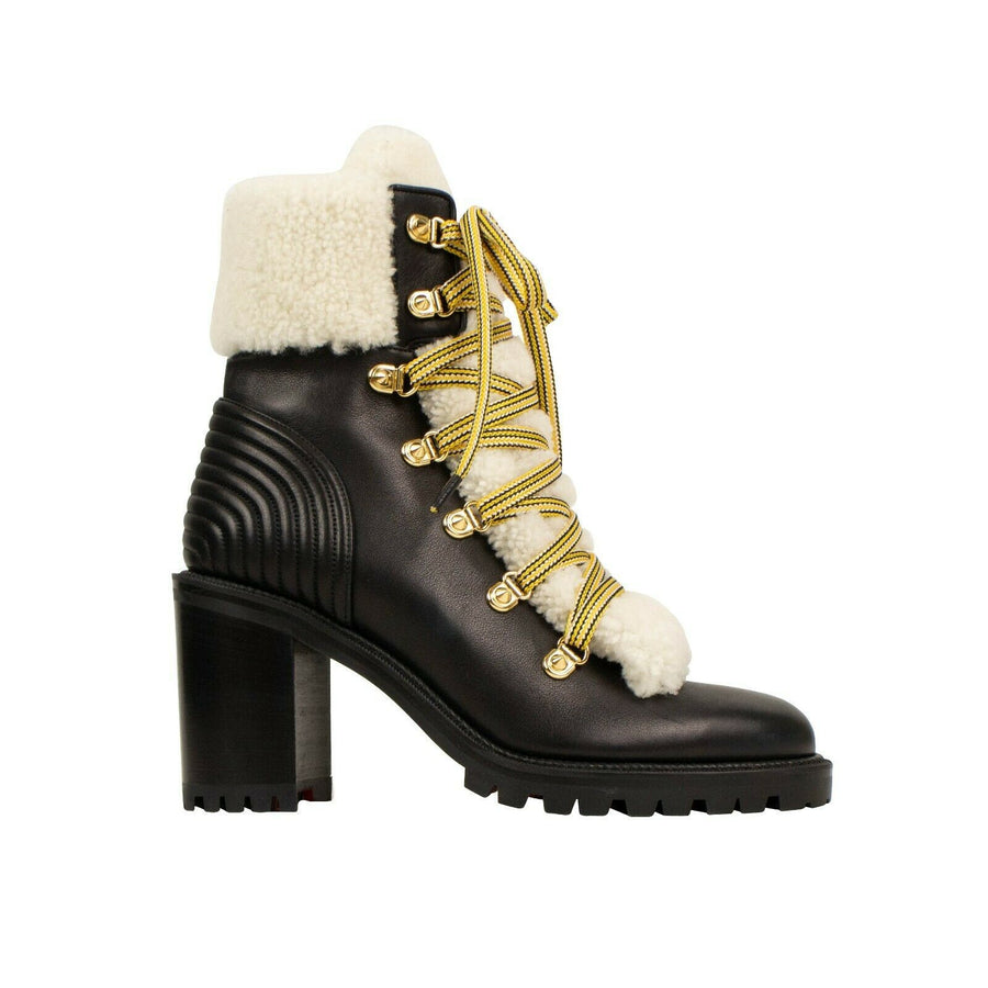 'Yetita' Shearling Hiking Boot - Black