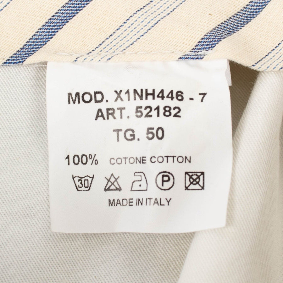 Beige Cotton Dress Pants