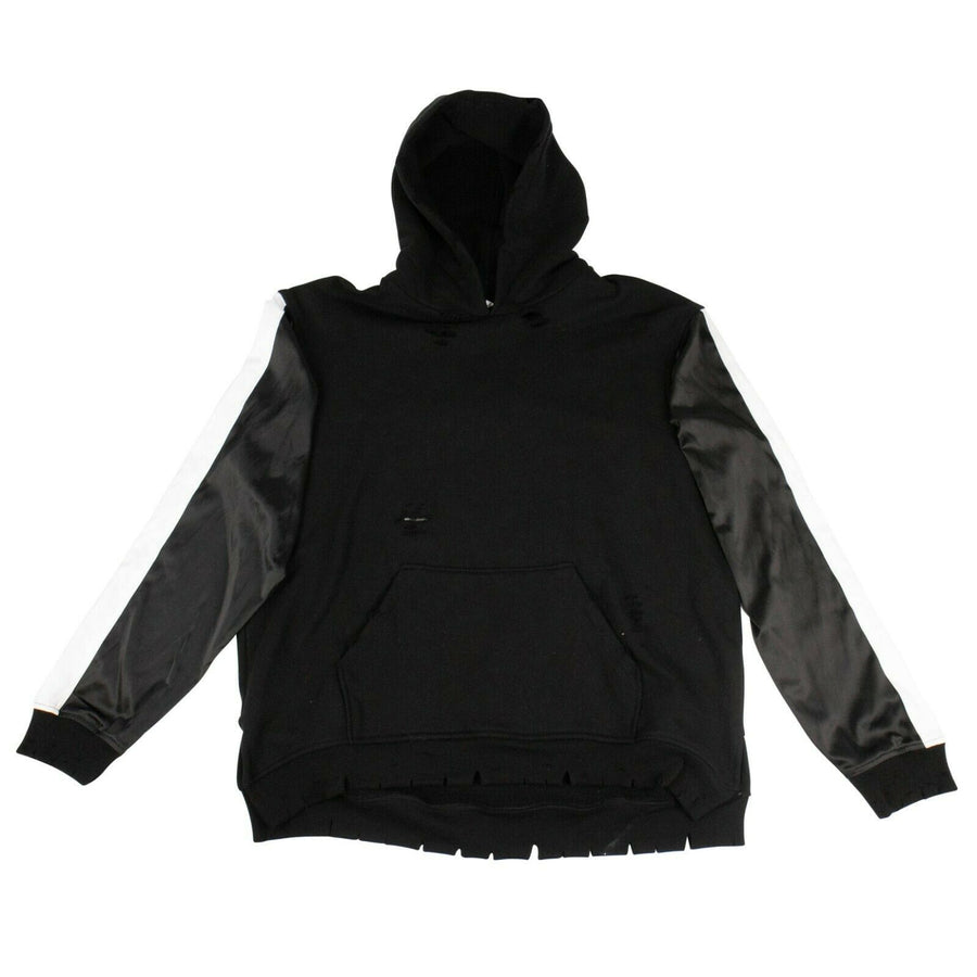 Cotton Embroidered Souvenir Hoodie - Black