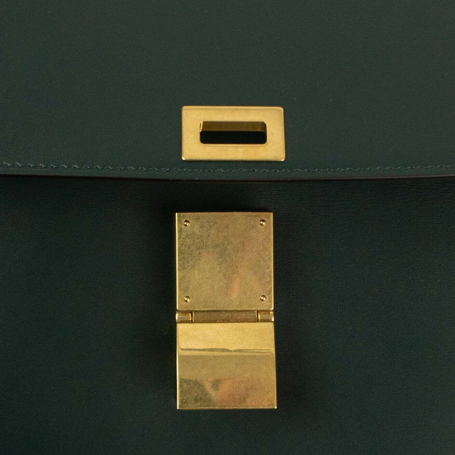 Medium Classic Calfskin Bag In Box Shoulder Bag - Amazone Green