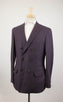 Cashmere Blend Double Breasted Sport Coat - Purple