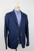 Cotton Blend Trench Coat - Blue