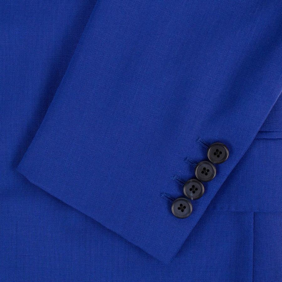 Drop 7 Linen Three Roll Two Button Sport Coat - Royal Blue