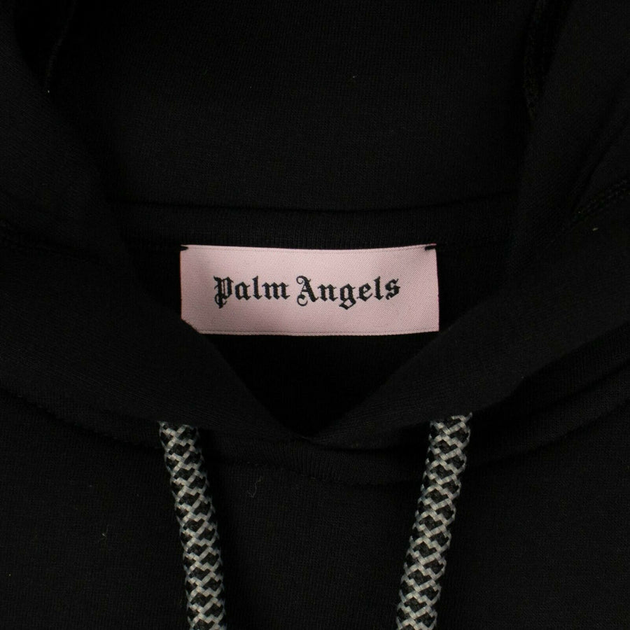 Eagle Print Hooded Over-Sized Sweatshirt - Black