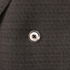 Drop 8 Small Check Wool Double Breasted Slim Fit Suit - Brown