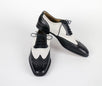 Leather & Suede Wingtip Oxfords - Black / White
