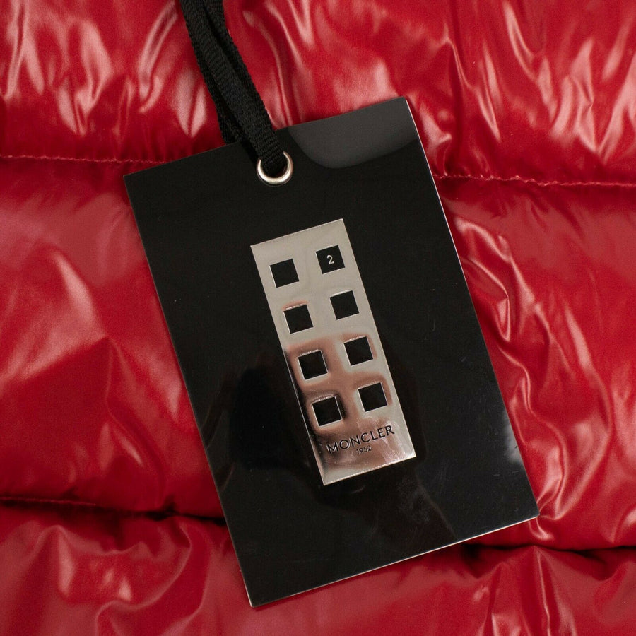Chouette Down Filled Quilted Puffer Coat - Red