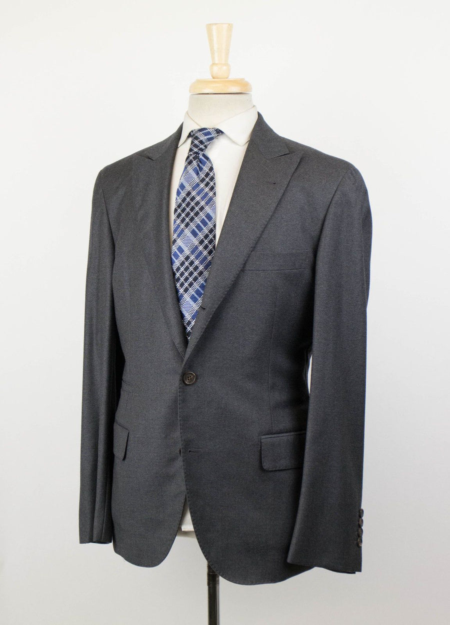 Wool 3 Roll 2 Button Sport Coat - Gray