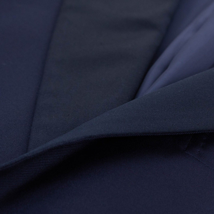Wool Suit Tuxedo - Navy Blue
