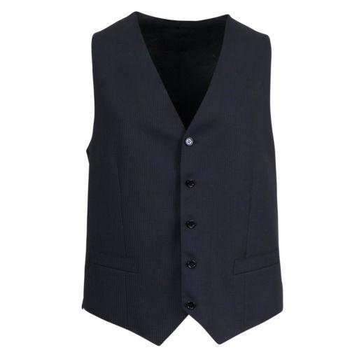 Wool 2 Button 3 Piece Classic Fit Suit - Black