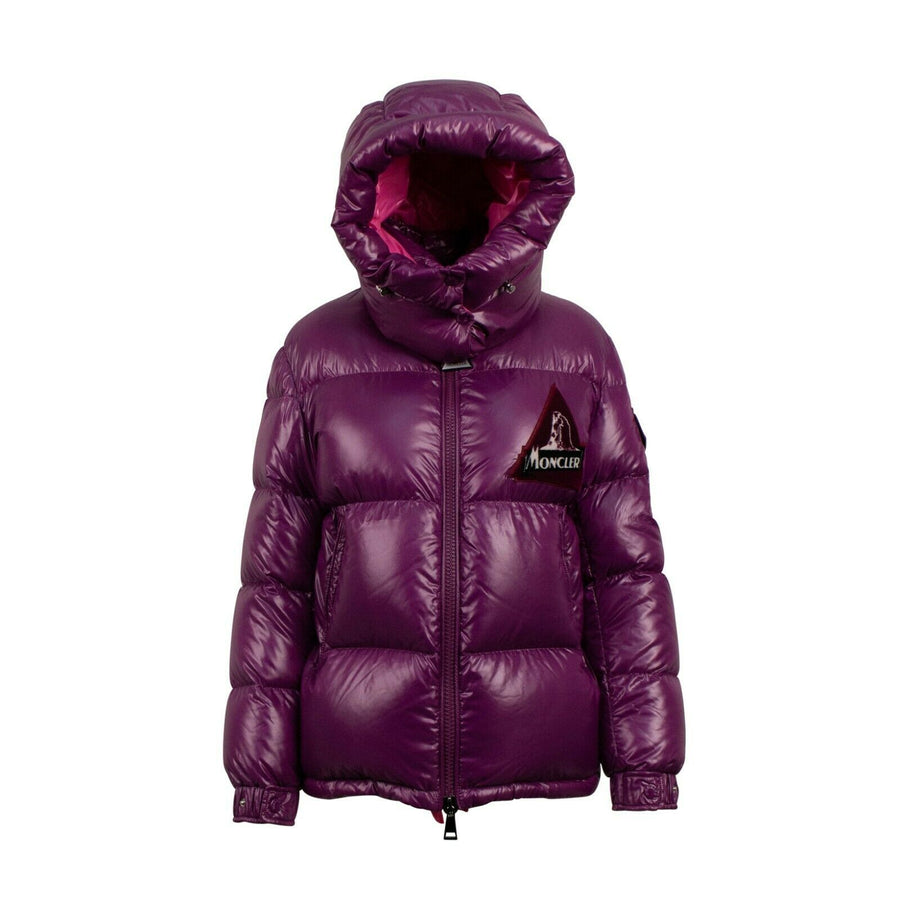 'Wilson' Down Filled Quilted Puffer Coat - Purple