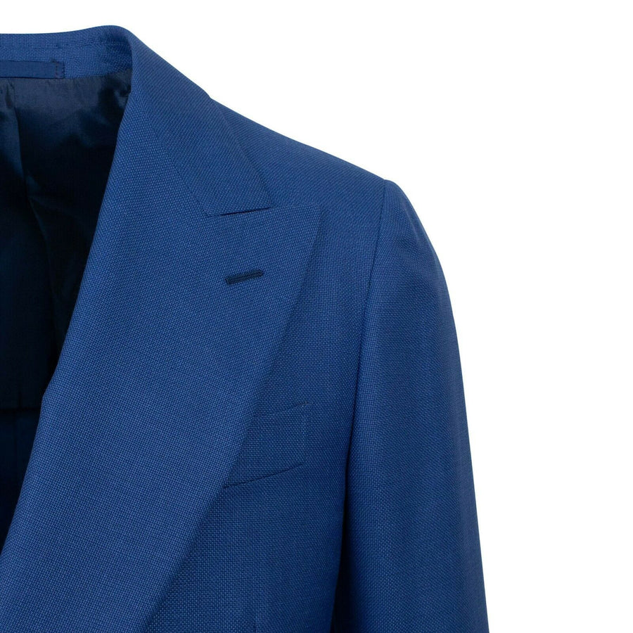 Drop 7 Double Breasted Wool Sport Coat - Blue