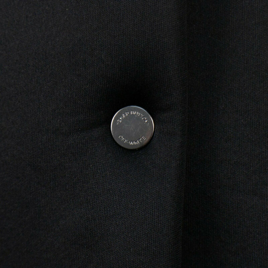 Oversize Scuba Button Front Jacket - Black / Orange