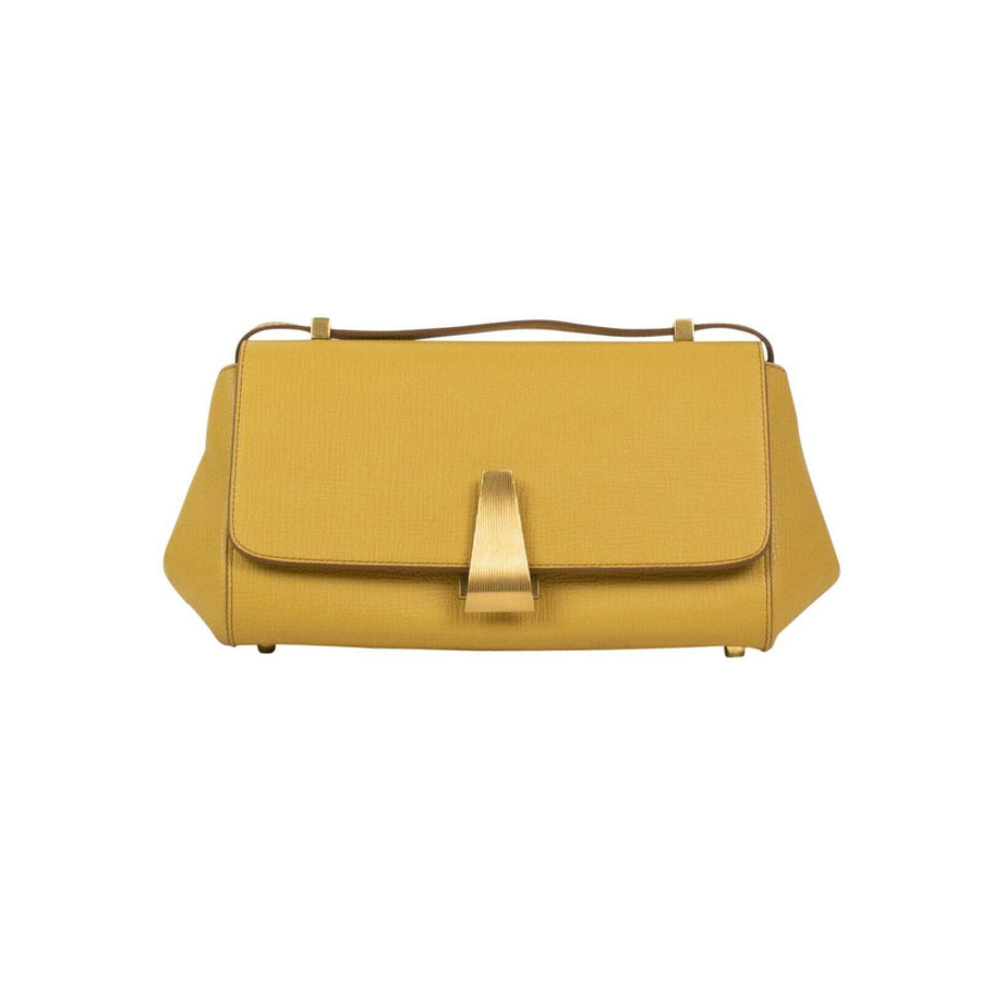 Leather 'BV Angle' Shoulder Bag - Butterscotch