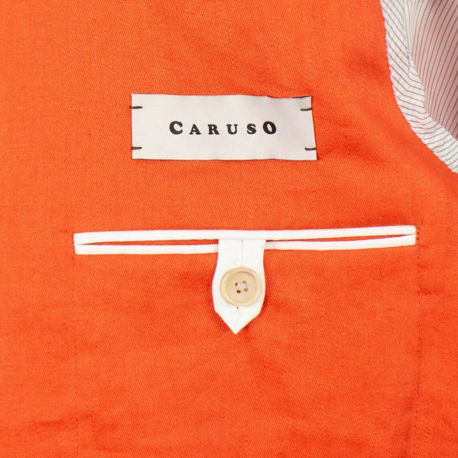 Drop 8 Linen 3 Roll 2 Button Sport Coat - Orange