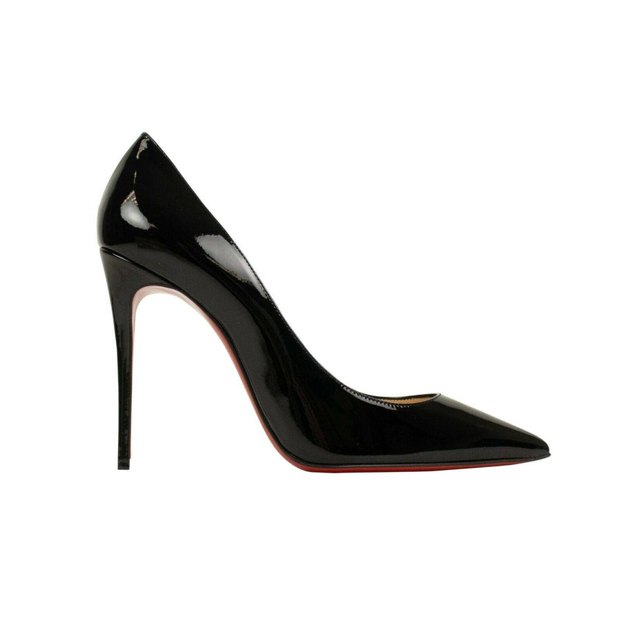 'Kate' 100mm Leather Heels - Black