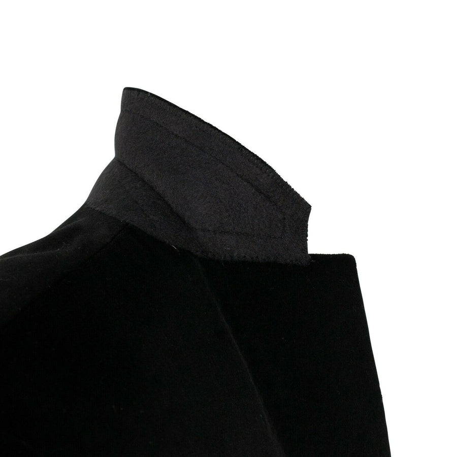 Drop 8 Velvet Two Button Cotton Sport Coat - Black