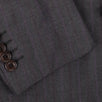 Drop 8 Striped Wool Two Button Suit - Charcoal Grey