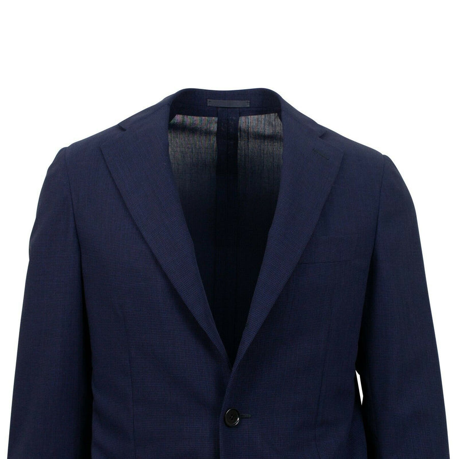Drop 7 3 Roll 2 Button Wool Sport Coat - Navy Blue