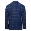 Drop 8 Check Wool 3 Roll 2 Button Sport Coat - Blue