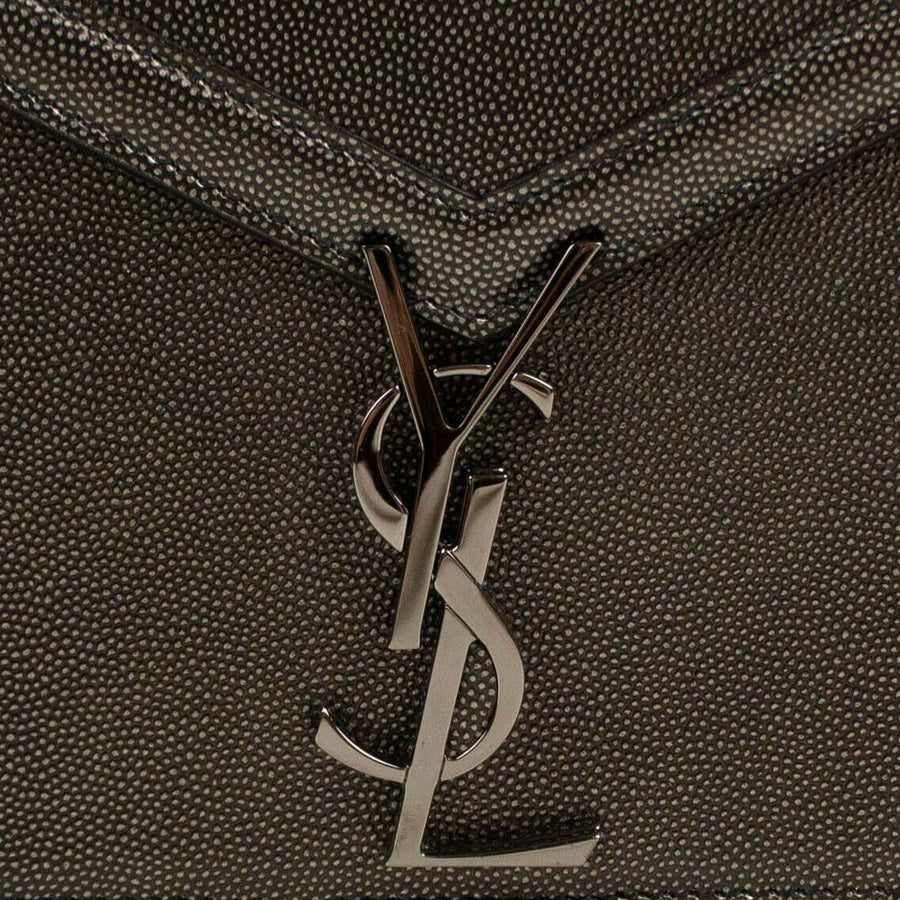 YSL 'Cassandra' Small Shoulder Bag - Dark Gray