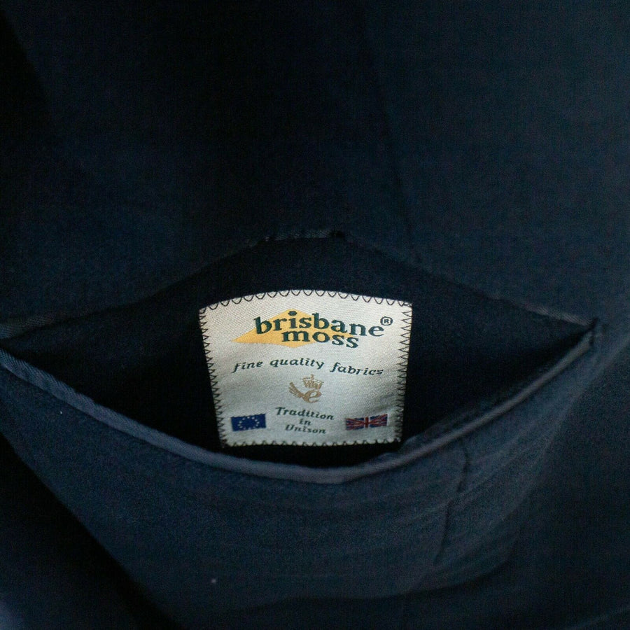 Drop 7 Velour 3 Roll 2 Button Cotton Sport Coat - Navy Blue