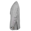 Striped Wool Two Button Suit - Light Gray