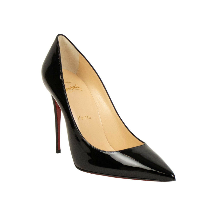 'Kate' 100mm Leather Heels - Black