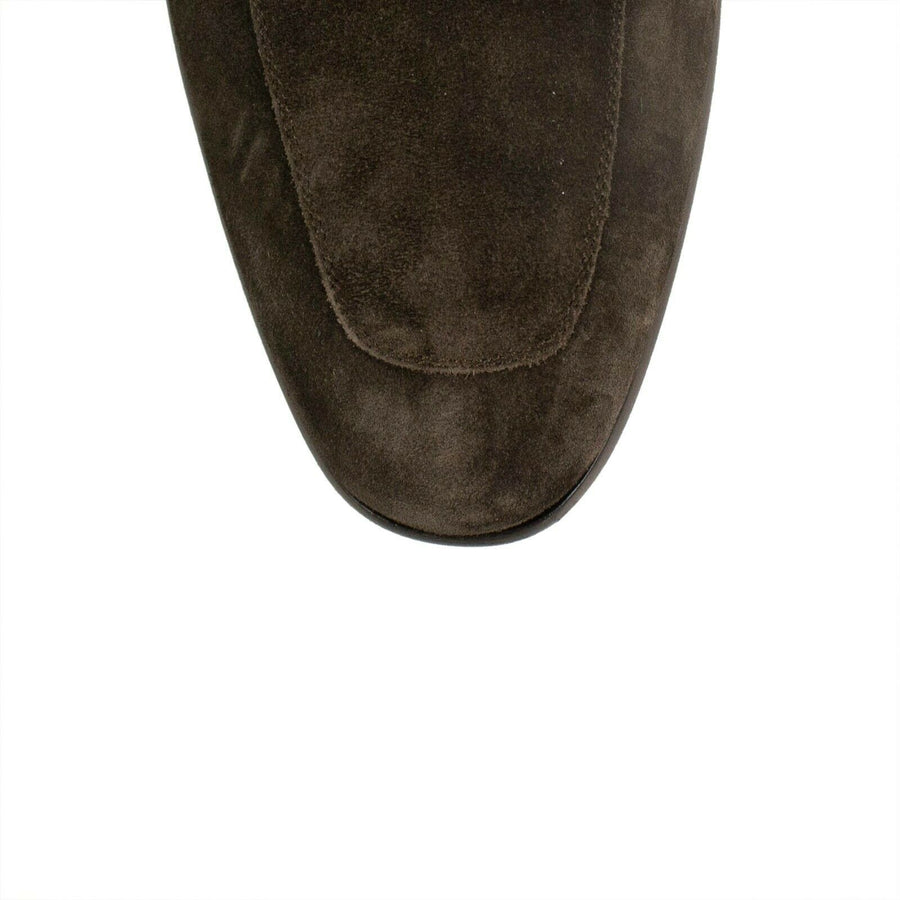 Criss-Cross Penny Loafer - Brown