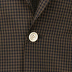 Drop 10 Gingham Check Silk 2 Button Sport Coat - Brown