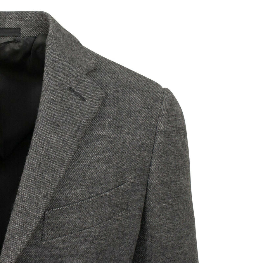Drop 6 Polo 3 Roll 2 Button Wool Blend Sport Coat - Gray
