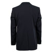 Polyester Solid Two Button Suit - Black